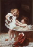 Frederick Morgan His turn next oil painting